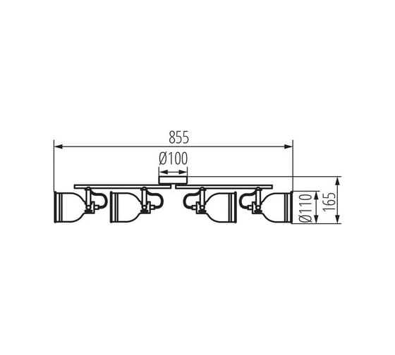 Настенно-потолочный светильник KANLUX derato el-4i b-sr 35646