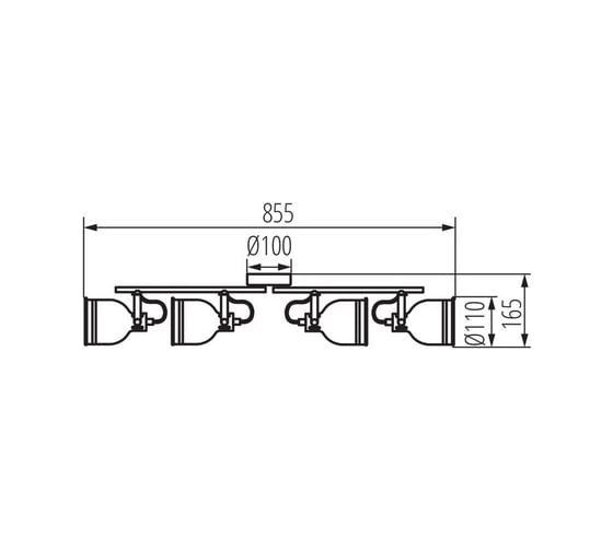Настенно-потолочный светильник KANLUX derato el-4i w-sr 35647