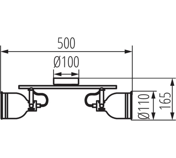 Настенно-потолочный светильник KANLUX derato el-2i b-sr 35642