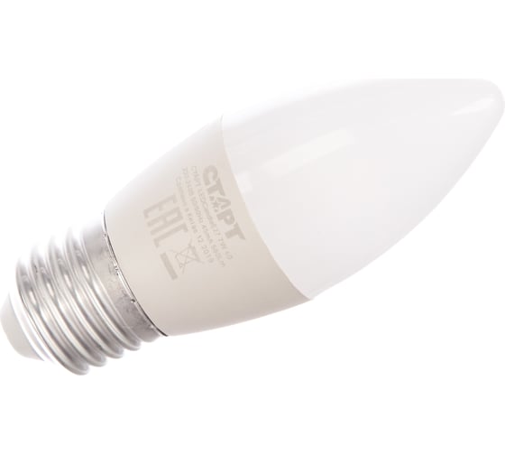 Светодиодная лампа СТАРТ в колбе лон LEDCandleE27 7W 30