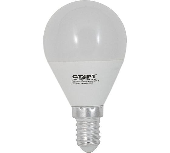 Светодиодная лампа в колбе лон СТАРТ LEDSphereE14 7W27