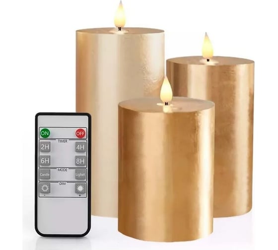 Светодиодные свечи LED Elementary Candle6, золото Homium CL06GOLD 1