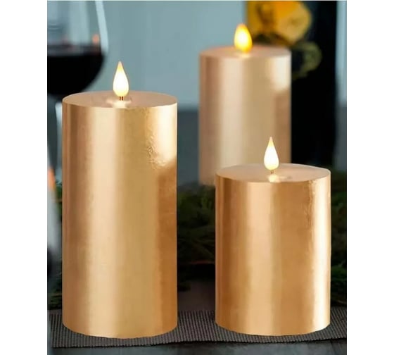 Светодиодные свечи LED Elementary Candle6, золото Homium CL06GOLD
