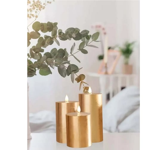 Светодиодные свечи LED Elementary Candle6, золото Homium CL06GOLD