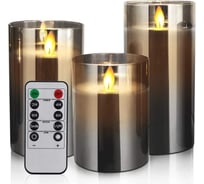 Светильник LED Elementary Candle С4, стекло темное Homium CL04DGL