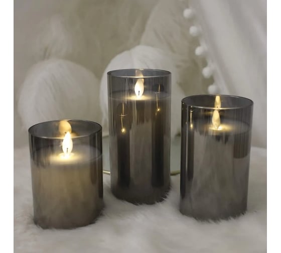 Светильник LED Elementary Candle С4, стекло темное Homium CL04DGL
