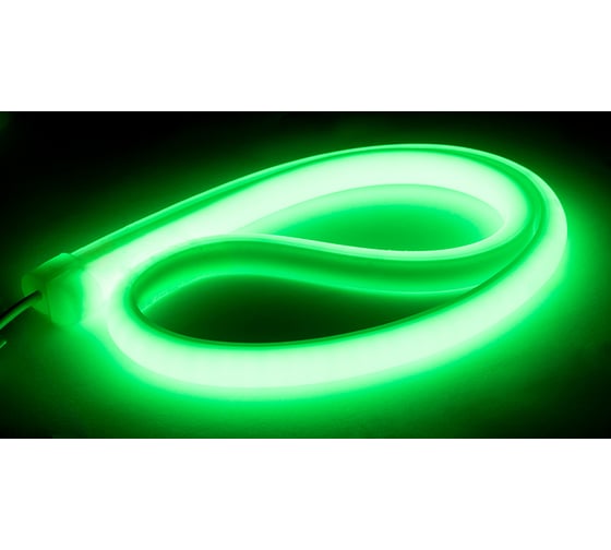 Светодиодный неон ELF NeonLine фронтальный изгиб, 12В, IP68, 14 мм, 10 м, зеленый NL-14-front-G