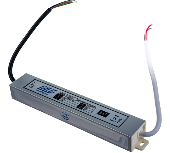 Герметичный блок питания ELF, 12В, 30Вт, IP67 12030VA