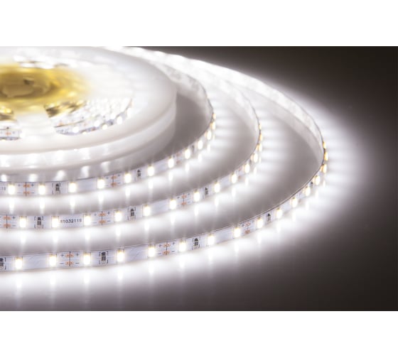Светодиодная лента ELF 480SMD диодов 3014, 12 В, 5 м, узкая 5 мм, белая 480SMD3014NWW