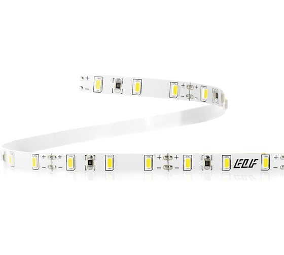 Светодиодная лента ELF 480SMD диодов 3014, 12 В, 5 м, узкая 5 мм, белая 480SMD3014NWW