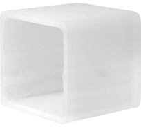 Торцевая заглушка для NeonLine ELF 28мм, фронтальный изгиб, с отверстием 10 штук Cap-NL-28-front-O