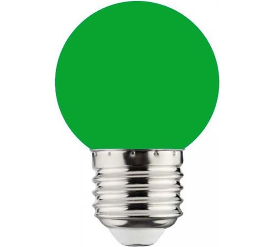 Светодиодная цветная лампа HOROZ ELECTRIC RAINBOW 1W Зеленый E27 220-240V 001-017-0001 HRZ00002313
