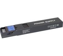 Блок питания интерьерный ELF 12В, 300Вт, плоский металлический перфорированный корпус (черный) ELF-12300BEslim-JH