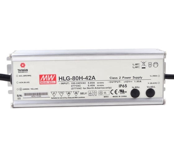 Источник питания Mean Well HLG-80H-42A AC/DC Т00302796