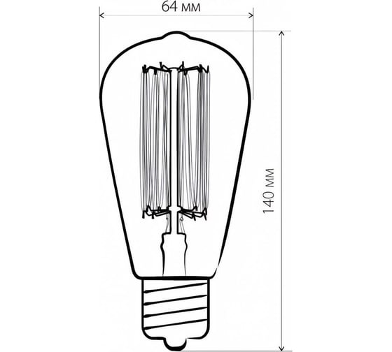 Лампа накаливания Elektrostandard ST64 60W a034964