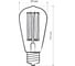 Лампа накаливания Elektrostandard ST64 60W a034964 5