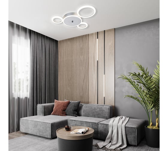 Потолочный светильник ESCADA 10268/4 LED*40W Silver 10268/4LED Silver