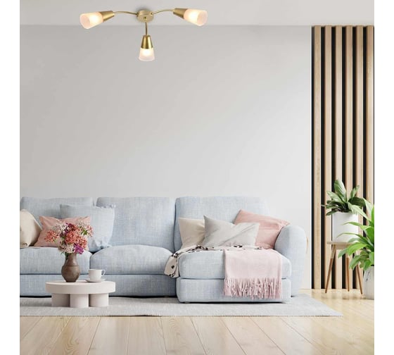 Потолочный светильник ESCADA 1100/3P Е14*40W Gold 1100/3P Gold