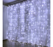 Светодиодная гирлянда Дон Баллон, Занавес 300 Led, 8 режимов, IP14, 3x3 м белый, 1 шт 512044