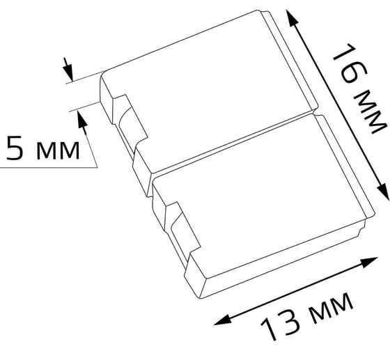 Коннектор для светодиодной ленты Gauss 2835/60SMD 5 штук в упак. 204204000