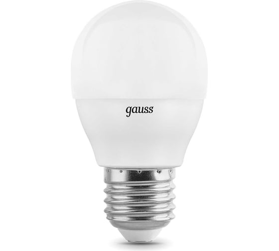 Лампа Gauss LED Шар E27 7W 520lm 3000K step dimmable 105102107-S