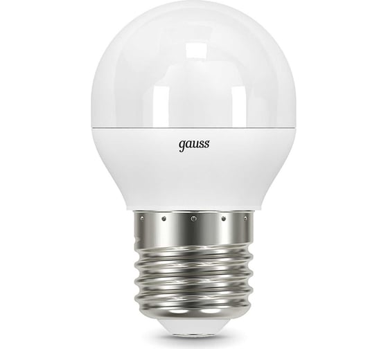 Лампа Gauss LED Шар-dim E27 7W 590lm 4100К 105102207-D