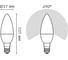 Лампа Gauss LED Свеча E14 7W 520lm 3000К step dimmable 103101107-S 7