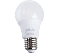 Лампа Gauss LED A60 10W E27 920Лм 4100K SQ 102502210