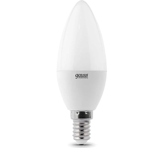 Лампа Gauss LED Elementary Свеча 8W E14 560lm 6500K 33138