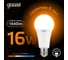 Светодиодная Лампа Gauss A60 16W 1440lm 3000K E27 LED 102502116 2