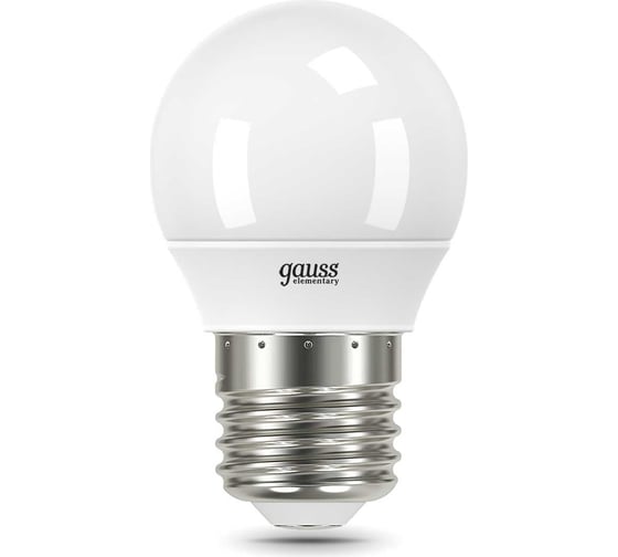 Лампа Gauss LED Elementary Шар 12W 920lm E27 4100K 53222