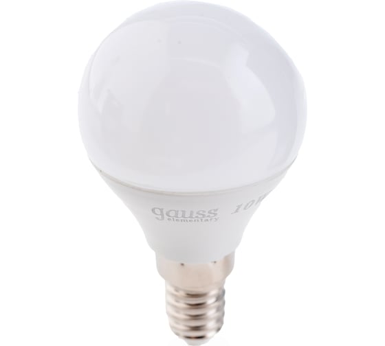 Лампа Gauss LED Elementary Шар 10W E14 880lm 3000K 53110