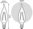 Лампа Gauss LED Filament Свеча на ветру E14 7W 550lm 2700K 104801107-S 6