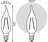 Лампа LED Gauss Filament Свеча на ветру E14 11W 720lm 2700K 104801111 8