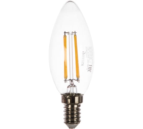 Лампа Gauss филаментная E14 свеча 11W 2700К теплый свет LED, 103801111