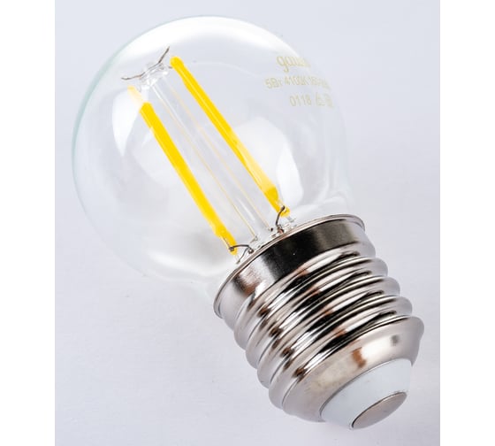 Лампа Gauss LED Filament Шар dimmable E27 5W 450lm 4100K 105802205-D