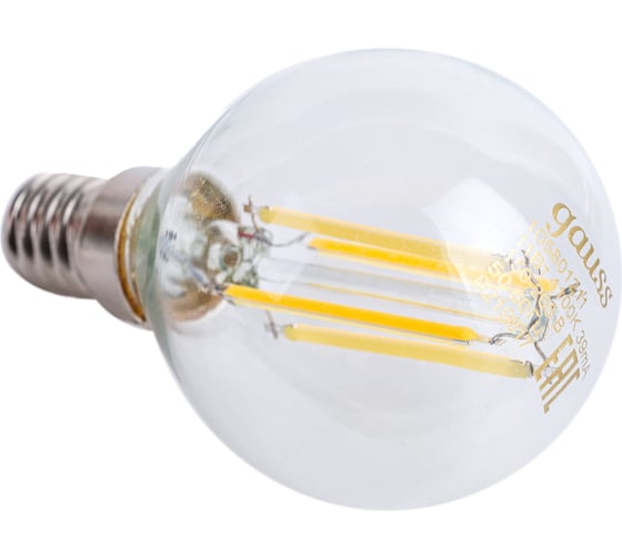 Лампа Gauss LED Filament Шар E14 11W 750Лм 4100K SQ 105801211