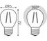 Лампа Gauss LED Filament Шар E27 11W 720Лм 2700K SQ 105802111 4