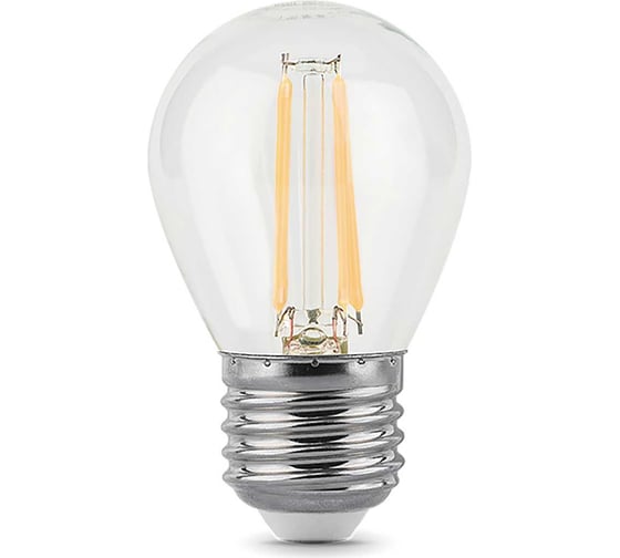Лампа Gauss LED Filament Шар E27 9W 710Лм 4100K SQ 105802209