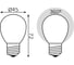 Лампа Gauss LED Filament Шар OPAL E27 5W 450Лм 4100K SQ 105202205 5