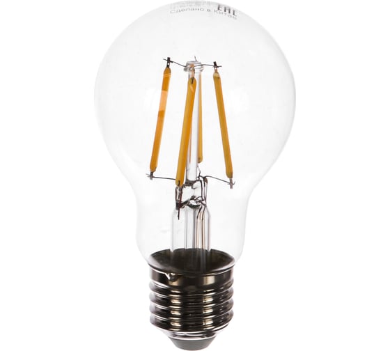 Лампа Gauss LED Filament A60 E27 10W 930lm 2700К step dimmable 102802110-S