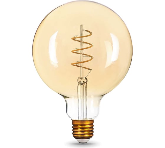 Лампа Gauss LED Filament G120 Flexible E27 6W Golden 360Лм 2400К SQ 158802008