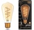 Лампа Gauss LED Filament ST64 Flexible E27 6W Golden 360Лм 2400К SQ 157802006 1