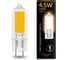 Светодиодная лампа Gauss G4 AC220-240V 4.5W 380lm 3000K стекло LED 1/10/200 107807104 3