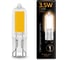 Лампа Gauss LED G9 AC220-240V 3.5W 240lm 3000K Glass 107809103 1