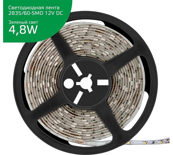 Лента Gauss LED Elementary 2835 60-SMD 4.8W 12V DC 5м SQ 356000605