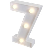 Световая фигура Дон Баллон цифра 7, 16 см, белый, 1 шт. 512097
