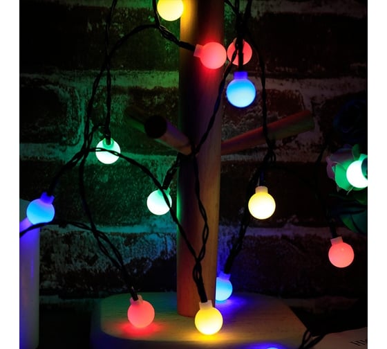 Светодиодная гирлянда Дон Баллон шарики, 20 Led, IP14, 3 м. разноцветный, 1 шт. 512036