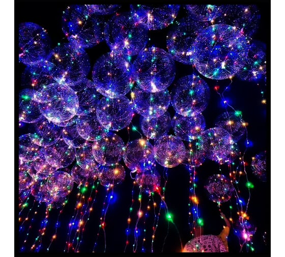 Светодиодная гирлянда Дон Баллон Роса 30 Led, IP14, 3 м, разноцветный, 1 шт. 512010