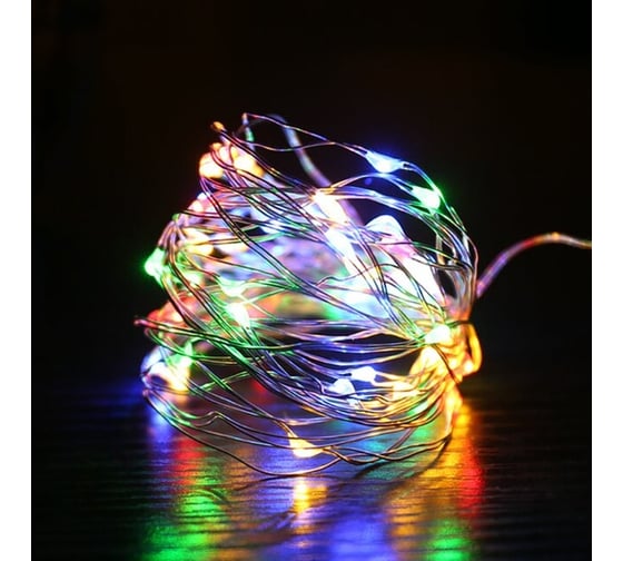 Светодиодная гирлянда Дон Баллон Роса 50 Led, IP14, 5 м, разноцветный, 1 шт. 512119 1
